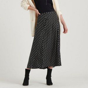 Lucky Brand Amanda Circle print midi skirt
